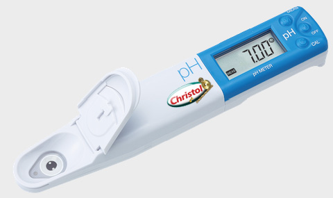 CHRISTOLUBE/2 pH Tester mit 2 Kalibrierpunkten
